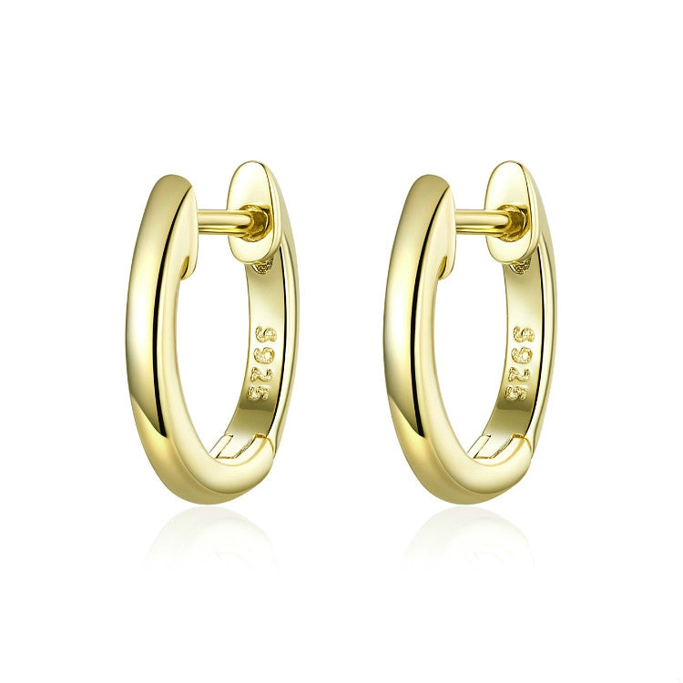 Schlichte Ohrringe Sterlingsilber S925 Ohrringe Ohrhänger, Roségold, Silber, Gold