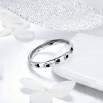 Haustier-Pfotenabdruck-Ring S925 Sterling Silber Öltropfenring, 5, 6, 7, 8, 9