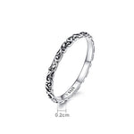 Vintage Muster Sterlingsilber Ring S925 Mode Muster Ring, Größe 6 US, Größe 7 US, Größe 8 US, Größe 9 US