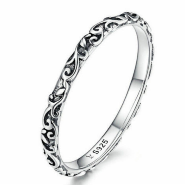 Vintage Muster Sterlingsilber Ring S925 Mode Muster Ring, Größe 6 US, Größe 7 US, Größe 8 US, Größe 9 US