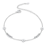 S925 Sterling-Silber Gänseblümchen-Armband, Pflanzenform-Armband, SCB146
