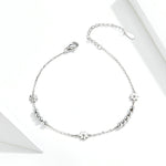 S925 Sterling-Silber Gänseblümchen-Armband, Pflanzenform-Armband, SCB146