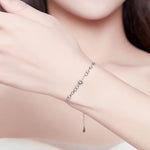 S925 Sterling-Silber Gänseblümchen-Armband, Pflanzenform-Armband, SCB146