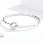 S925 Sterling Silber Stern Armband DIY Perlenarmband, 17cm, 19cm