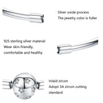 S925 Sterling Silber Stern Armband DIY Perlenarmband, 17cm, 19cm