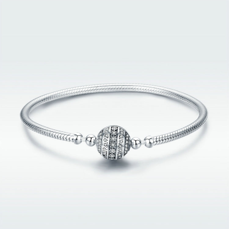 Exquisite Life S925 Sterling Silber Armreif mit Edelsteinen, 17cm, 18cm, 19cm, 20cm
