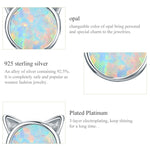 DIY Ohrringe Katze Sterling Silber Ohrringe Zirkon Ohrringe