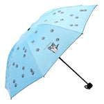 Cartoon Kreativer Kinder-Sonnenschirm Sonnenschutz Vinyl Kleiner Frischer Klappschirm, Himmelblau, Lila, Rosa, Marineblau