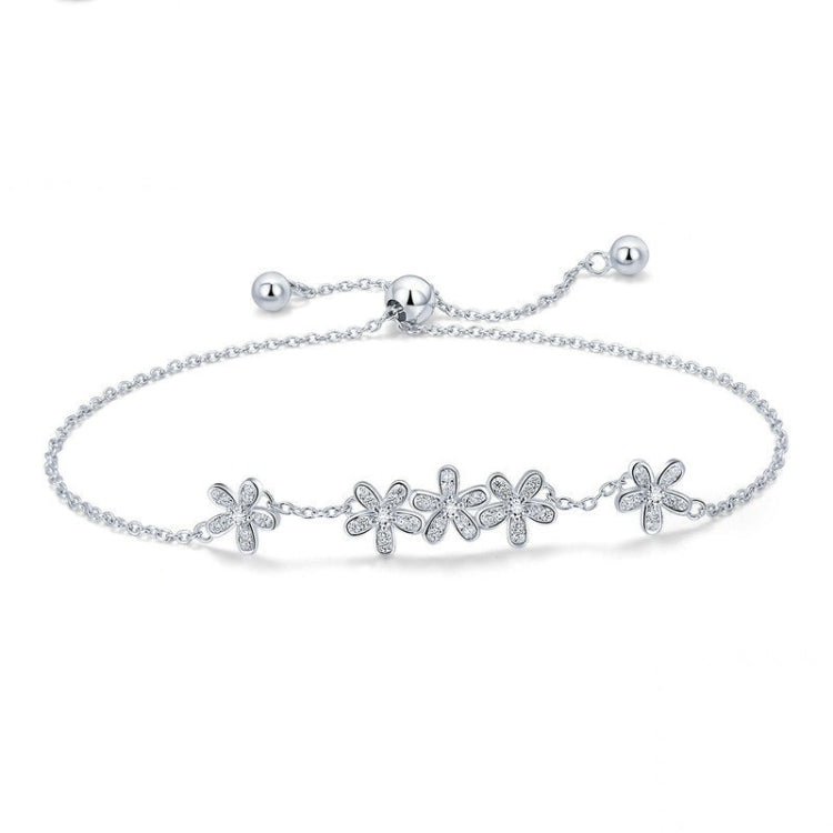 S925 Gänseblümchen Damen Sterlingsilber Armband, SCB084