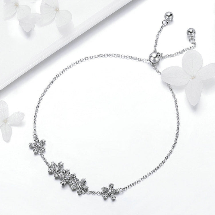 S925 Gänseblümchen Damen Sterlingsilber Armband, SCB084