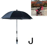 Kinderwagen Universal-Kinderwagen-Sonnenschirm, Sonnenschutz Baby-Artefakt Vinyl Anti-UV Universal-Clip Sonnen- und Regenschirm, Rosa, Grau, Blau, Schwarz