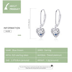 S925 Sterling-Silber-Ohrstecker hohle herzförmige Ohrringe schlichte platinbeschichtete Ohrringe, SCE746