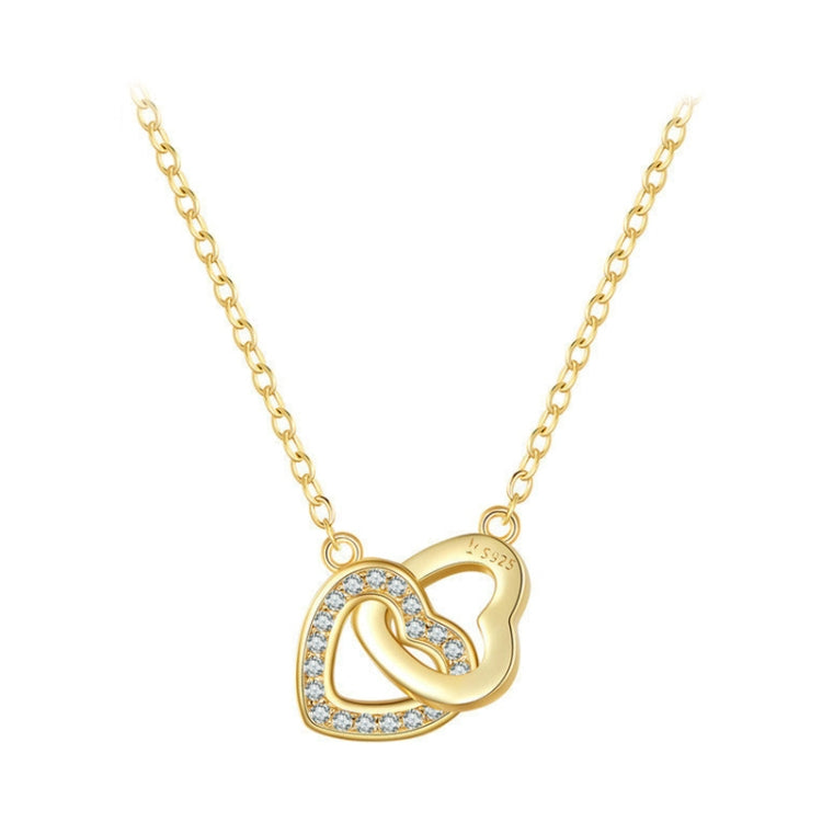 Halskette Damen Liebe S925 Sterlingsilber, SCN181, SCN181 (Gold)