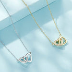 Halskette Damen Liebe S925 Sterlingsilber, SCN181, SCN181 (Gold)