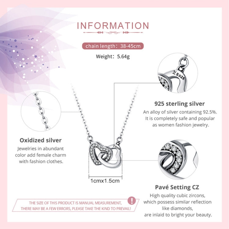 Halskette Damen Liebe S925 Sterlingsilber, SCN181, SCN181 (Gold)