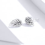S925 Sterling Silber Flügel Ohrringe Persönlichkeit Ohrringe, SCE882