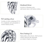 S925 Sterling Silber Flügel Ohrringe Persönlichkeit Ohrringe, SCE882