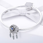 S925 Sterling Silber Hohlmuster Perlen Zubehör DIY Perlenarmband Zubehör, SCC718