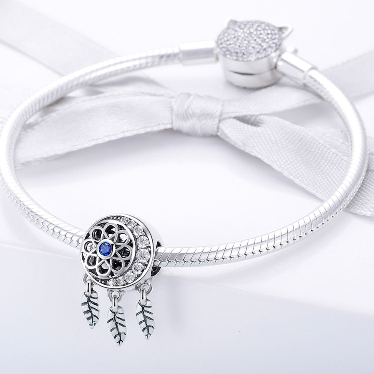 S925 Sterling Silber Hohlmuster Perlen Zubehör DIY Perlenarmband Zubehör, SCC718