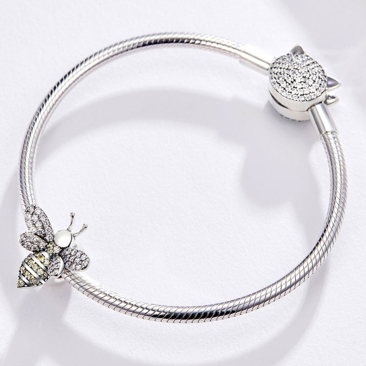 S925 Sterling Silber Perlen DIY Bienenarmband Perlen Schmuck Zubehör, SCC1194