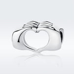 DIY Armband Perlen Händchenhaltend Herz zu Herz S925 Sterlingsilber Perlen, SCC125