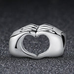 DIY Armband Perlen Händchenhaltend Herz zu Herz S925 Sterlingsilber Perlen, SCC125