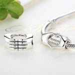DIY Armband Perlen Händchenhaltend Herz zu Herz S925 Sterlingsilber Perlen, SCC125