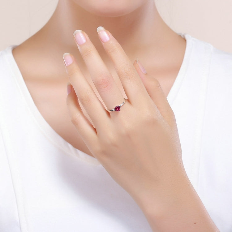 S925 Sterling-Silber-Ring, Herzschlag-Motiv, Modischer Ring, 6, 7, 8