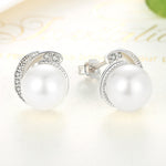 Perlenohrringe Schmuck S925 Sterlingsilber Ohrringe, SCE021