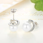 Perlenohrringe Schmuck S925 Sterlingsilber Ohrringe, SCE021