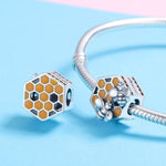 DIY Perlenarmband Zubehör S925 Sterlingsilber Personalisierte Bienenstock Perlen Zubehör