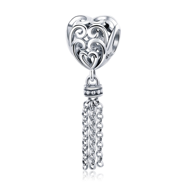 S925 Sterlingsilber Liebes Herzförmige Silberperlen, SCC722