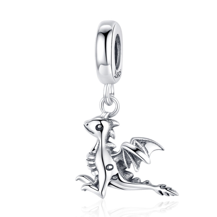 S925 Sterlingsilber Anhänger Drache Dinosaurier Charm DIY Armband Zubehör, SCC1322