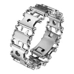 Multifunktionales Edelstahl-Outdoor-Überlebenswerkzeug-Armband für Herren