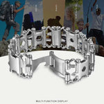 Multifunktionales Edelstahl-Outdoor-Überlebenswerkzeug-Armband für Herren