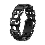 Multifunktionales Edelstahl-Outdoor-Überlebenswerkzeug-Armband für Herren