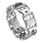 Multifunktionales Edelstahl-Outdoor-Überlebenswerkzeug-Armband für Herren