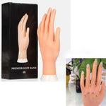 Maniküre-Übungsmodell, künstliche Hand, simuliertes Handmodell, positionierbar, nicht biegsam