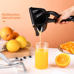 Aluminium abnehmbarer manueller Entsafter für Zitrone, Wassermelone, Orange, Silber