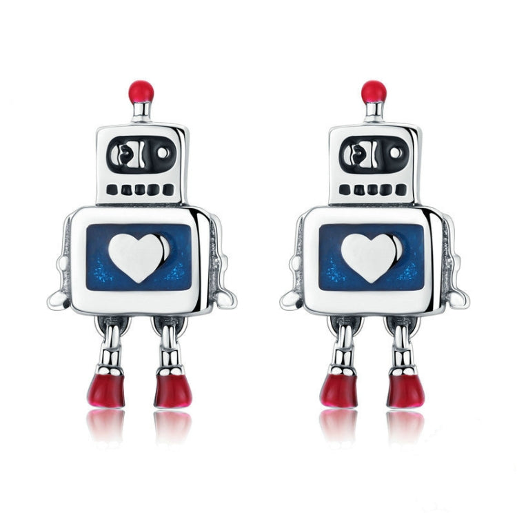 Roboter S925 Sterling Silber Ohrringe Tropföl Hypoallergene Ohrringe, SCE477