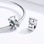 S925 Sterling Silber Kleine Fuchsperlen DIY Armband Zubehör Charm Lose Perlen