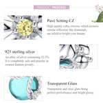 S925 Sterling-Silber Gänseblümchen- und Glühwürmchen-Kristallglas-Perlen lose DIY Armband