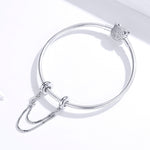 S925 Sterling Silber Einfache zweilagige Kette Sicherheitskette DIY Armband Zubehör, SCC1419