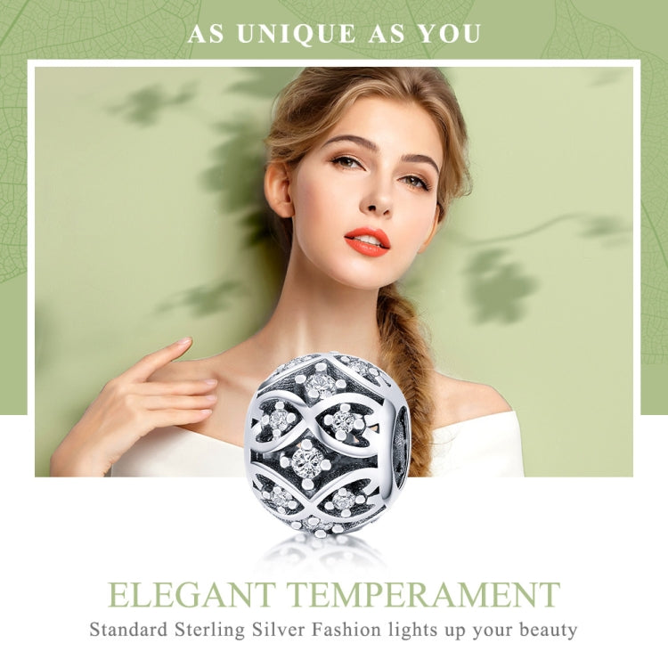 S925 Sterling-Silber Elegante Perlen DIY Armband Zubehör, SCC732