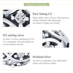 S925 Sterling-Silber Elegante Perlen DIY Armband Zubehör, SCC732
