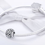 S925 Sterling-Silber Elegante Perlen DIY Armband Zubehör, SCC732