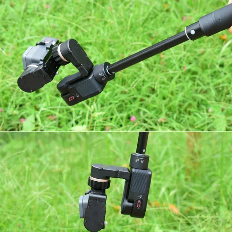 Handlicher Drei-Achsen-Gimbal-Stabilisator für GoPro-Selfies, Ausziehbare Länge: 19–73 cm