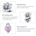 S925 Sterlingsilber Blumenperle DIY Armband Zubehör, SCC1485