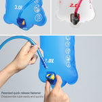 Rhinowalk Fahrrad-Wasserbeutel 2L/3L mit voller Öffnung, Outdoor-Trinkwasserbeutel, Trinkausrüstung, RK18101 blau 2L, RK18101 rot 2L, RK18103 blau 3L
