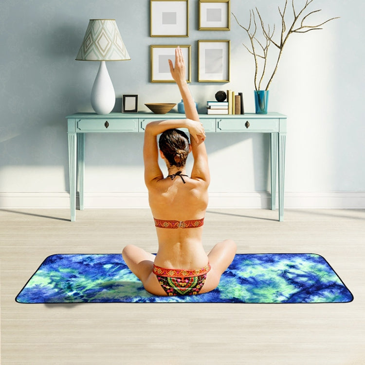 Mikrofaser Umweltfreundliches rutschfestes Handtuch Faltbare Yogamatte Sporttuch, Größe: 183 x 63 cm, 183 x 63 cm Grün, 183 x 63 cm Dunkelblau, 183 x 63 cm Lila, 183 x 63 cm Gelb
